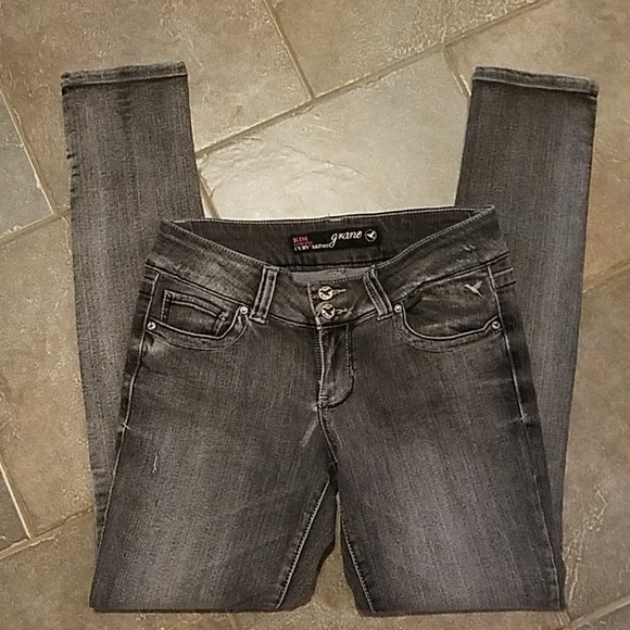 Grey-Wash Grane "Kim" Skinny jean 7 - Picture 6 of 7